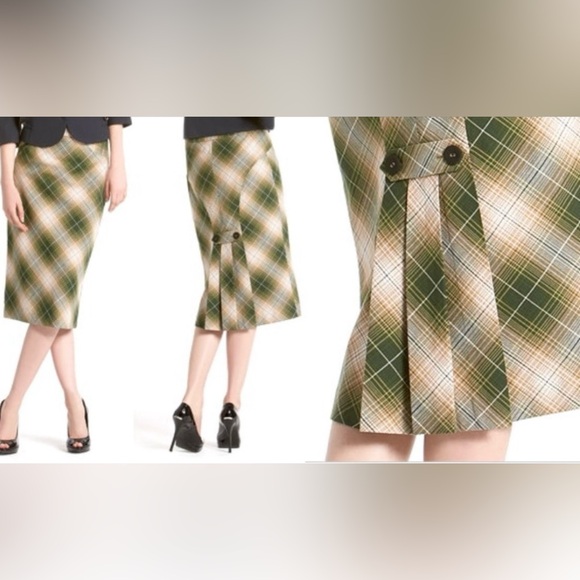 L.A.M.B. Dresses & Skirts - L.A.M.B. Green Plaid Skirt